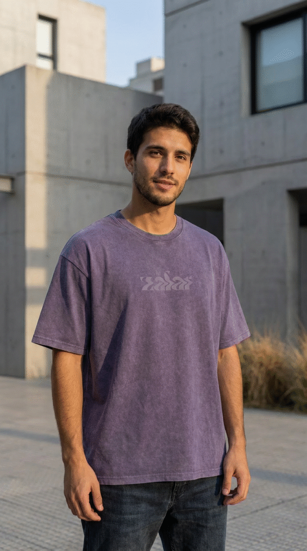 firefly gemini flash realistic photo of the same argentine looking model wearing the purple stonewash zafa 134598
