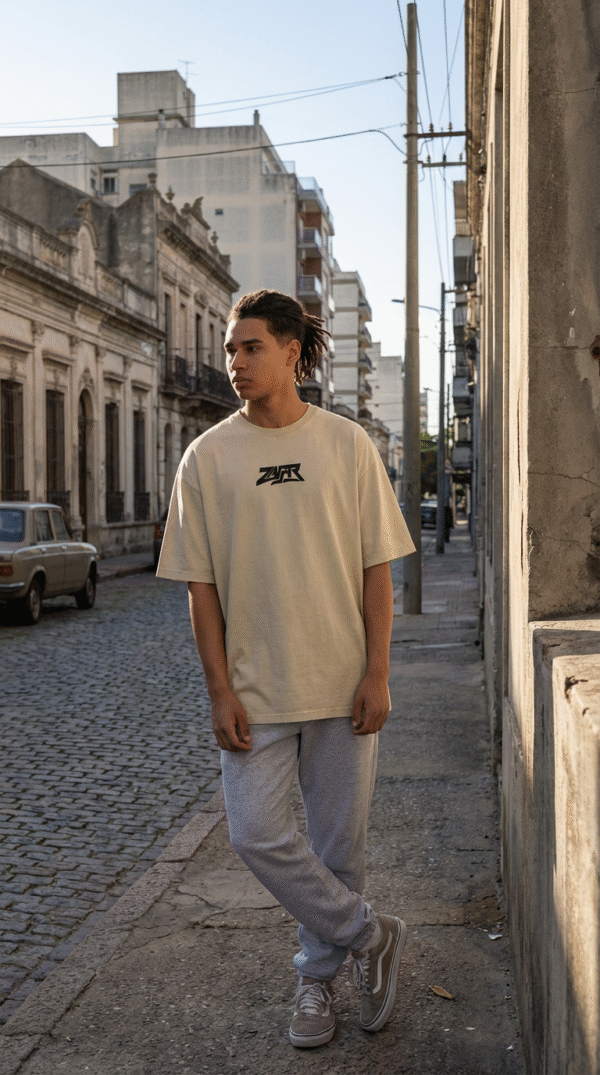 firefly gemini flash realistic urban photo of the same young male model with dreadlocks, wearing an oversi 134598