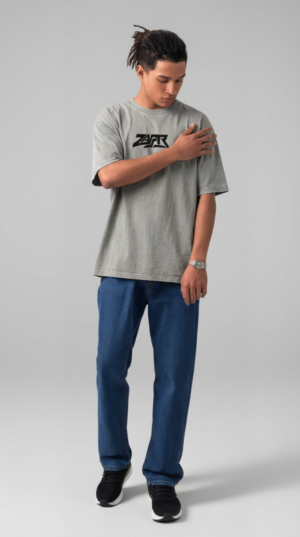 firefly gemini flash ultra realistic studio photo of a young male model wearing an oversized light grey st 134598